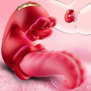 Vibrator für Erwachsene, Sexspielzeug für Frauen, 4-in-1, Zungenstießvibratoren, Dildo, Saugen, Klitoris-Stimulator für weibliche Paare, Spiele für Erwachsene